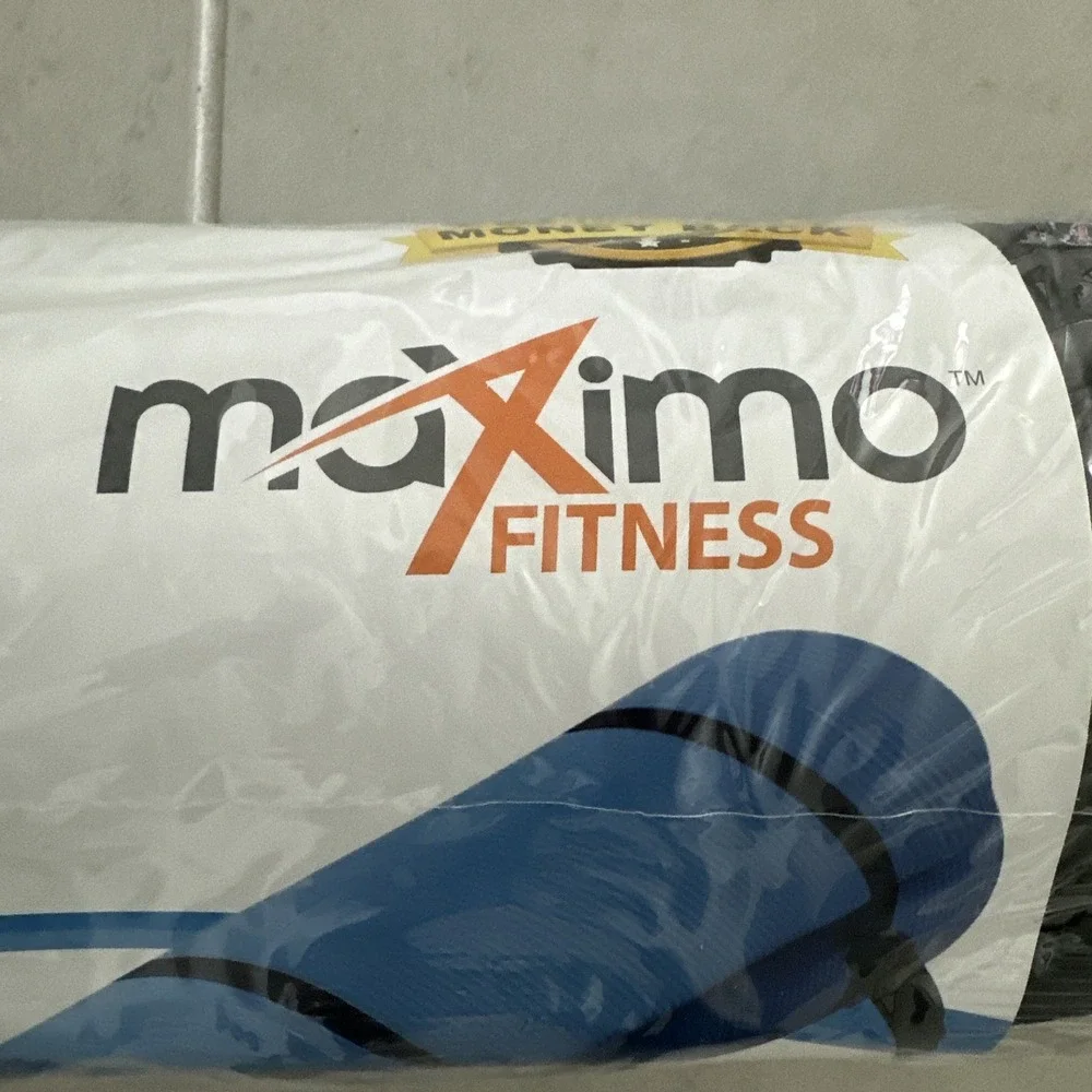 Maximo Yoga Fitness Mat Extra Thick Multipurpose Workout (Meas: 72 x 24) Black